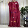 Etnische kleding Afrikaanse Abaya Zomer Summer Korte mouw Women gewaad Dashiki 2024 Dubai zacht katoenen diamanten jurk kalkoen islamitische kleding