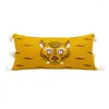 Kudde tiger broderade kuddar retro rum soffa fall 30x58 dekorativt täckning för lyxiga heminredningar