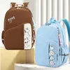 Schooltassen Midden voor meisjes schattige cartoon kitten print trend student rugzak nylon campus casual bagpack vrouwen