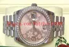 Lady Watch Datejust 36mm 116244 Diamond Bezel Dial Stainless steel PINK FLOWER Women Automatic Movement Watches8202038