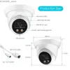 Autres appareils photo CCTV 8MP 4K IP CAMERIE DÉTÉCHANCE DE VACE EXTÉRIEUR AUDIO DUAL LIGHT H.265 CCTV Metal Dome Poe Surveillance Security RTSP Y240403