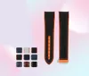 Nylon Watchband Gummi -Leder -Uhrstrap für Omega Planet Ocean 215 600 m Mann Gurt Schwarz Orange Grau 22 mm 20 mm mit Werkzeugen 5949916