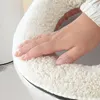 Coperchio di sedile del gabinetto Coperchio O-forma mantieni gli accessori per il bagno per il tappetino morbido tappetino da maglia morbida.