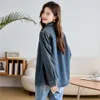 Blue Denim Jacket Spring and Autumn Shirts Spring Clothing 2024 New Spring Small Shirt Top High-End Feeling Shirtr5jx