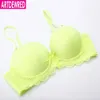 Women Bra Push Up For Sexy Cover A B C Cup Bras Solid Seamless Bralette Top Lingerie Ultrathin Female Underwear 240326