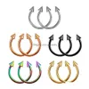 Salles de nez Stumes 316L Médeau de cerceau médical Titane Septum en acier pour hommes Femmes Boucles d'oreilles pour le mamelon à lèvres