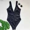 Menas de banho feminina Sexy Black Push Up Swimsuit Women 2024 One Piece Swimwear