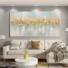 Grande textura Flores da árvore dourada pintura a óleo Arte Arte Mural Moderno abstrato Tela Pintura de vestuário Home Home Modern Wall Art Room Decor