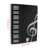 フォルダー40ページA4サイズの音楽スコアシートドキュメントファイルフォルダーピアノプレーヤーコンサートのためのストレージオーガナイザー