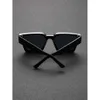 1PC Classic Men Square Frame Moda Black Sunglasses para Acessórios diários de roupas de pesca UV400