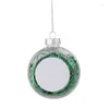 Decoração de festa 8cm em branco pingente de bola sublimação ornamento de Natal para impressão de transferência decoração de árvore doméstica personalizada