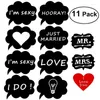 Party Decoration 11pcs Wedding DIY Po Booth Props Funny Board LOVE Birthday Supplies Favor