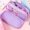 Kılıflar Kawaii Pencil Case Çiçek Kız Kalem Kılıf Malzemeleri Estuche Escolar Pantolon Scolaire Kırtasiye Büyük Kapasiteli Kalem Çantası