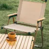 Fourniture d'automne camping basse chaise portable chaise extérieure en métal en métal grain pliant chaise de camping