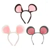 Supplies de fête Felt Mouse Ear Hairhoop Cartoon Bandband Cosplay Costume Christmas Headress Chids Kids Kids Funny Headpiece