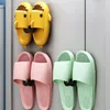 Kitchen Storage Bathroom No Punching Hook Strong Sticky Shoe Rack Wall Mounted Holder Trace Save Space For Restroom Toilet RE