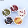 Kitchens Play Food New 1PC Doll House Mini Rice Porridge Red Bean Porridge Series Food Display Model For Doll Kitchen Food Play Toy Decoration 2443