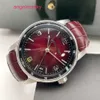 AP Business Wristwatch Code 11.59 Série 15210BC Platinum Smoked Wine Red Mens Fashion Business Casual Business Transparent Watch Mechanical