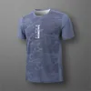 T-shirts masculins T-shirt imprimé dégradé de mode pour hommes Summer Soufflent à manches courtes Tops extérieurs Run Fitness Sports T-shirt