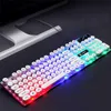 Keyboards Mechanical keyboard 104 key dustproof USB wired keyboard and mouse set waterproof Rgb backlit gaming keyboard and mouse coolL2404