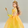 Girls Summer Dress Summer's Princess Abito da principessa bambina Gonna di spettacoli principessa Fluffy Fluffy Fluffy