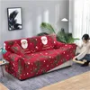 Stuhlabdeckungen Deckt Weihnachtsmöbelschutz Polyester Couch Couch Deckung Digital bedrucktes 3 -Sitzer -Sofa