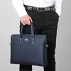 Sac à bandoulière pour hommes en gros 2 couleurs étanche et résistante à un sac à main en cuir épais en cuir horizontal grande capacité à double fermeture éclaircasse commerciale 2050-5 # #