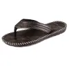 Stiefel Herren Flip Flops Sommer PU Leder Britische Wind und Sandalle Pantoffeln nicht schlau