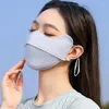 Sciarpe maschera di seta estiva viso traspirante per protezione della protezione della protezione gini protezione da protezione per occhio ciclismo