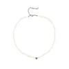 Kettingen Romantische parel kettingen Hart hanger choker mooie sleutelbeen keten sieraden decor