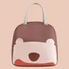 Bolsas de armazenamento 1 PC PC Simples portátil lanchonete isolada Bolsa de escritório Escola Trabalhador japonês Cartoon de alumínio espessado