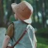Parent-enfant de la paille d'été pithée chapeaux de soleil pour enfants pour garçon fille du vietnam war armée chapeau dôme safari jungle mineurs britanniques CAP 240319