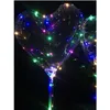 Gadget LED Valentine039 Gifts de jour Love Heart Bobo ballons ballons lumières nocturnes clairs Balloon Flash Air pour la fête de mariage Decora3362518 Dhlky