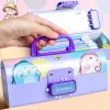 Przypadki Kreatywne hasło Pencil Case Kawaii Duża zdolność Pen Pen Pen Case Multifunkcyjna papierniczy Pink School Supplies