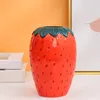 Vaser Strawberry Shaped Flower Vase Arrangement Elegant Pencil Holder for Wedding Home