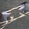 Lunettes de soleil verres décoratifs Carter Lunettes de soleil pour le diamant pour lunettes de soleil coupées de lunettes de lunettes coupées de diamants pour pêcher les femmes européennes