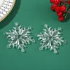 Décorations de noël flocon de neige en cristal, pendentif en acrylique, mini ornements pour arbre de noël, décorations de vacances, vente en gros