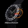 DIW Carbon SA4130 Chronographe Automatic Mens Watch N6F V2 Black Stick Dial Nylon Strap Super Edition Même carte de série Puretime Reloj Hombre Montre Homme Ptrx