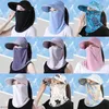 Breitkrempeln Hats Sun Hut für Frauen Schutzhalsabdeckung Koreanische Version Outdoor faltbar Sommer Anti-UV