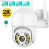 Andra CCTV -kameror 2K 4MP trådlös IP -kamera utomhus säkerhet WiFi PTZ Camera 2MP HD Auto Tracking Video Surveillance CCTV Camera P2P ICSEE APP Y240403