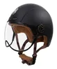 Motosiklet kaskları unisex vintage kask erkekler açık yüz motosiklet retro kafe bisikletçisi moto sürüş yarış casco capacete motocros1472494