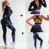 Tenue de gymnase sans couture sets sport tenue pour femme yoga set tracksuis workoutwearwear fiess soutien-gorge