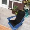 Couvre-chaise coussins de patio pour chaises à bascule Remplacement extérieur coussin en polyester imperméable avec réglable