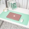 Table Mats 60x30CM Leather Two Color Waterproof Computer Mouse Desk Mat Student Writing