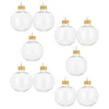 Vases 10 Pcs Accessories Christmas Spherical Bottle Clear Baubles Convenient Juice Bottles The Pet Creative Plastic