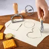 Bakformar kex spetsar mögel ravioli stämpel cutter präglad verktyg dessert pasta dumplings lasagna wonton bakverk