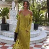 Work Dresses Embroidery Tassles Patchwork Sling Maxi Dress Women V-neck Long Sleeve Backless Split Out Vestidos Fashion Female Street Robes