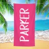 1pc Name Customized Super Absorbent Swimming Comfortable Fashionable Pool Towel, Beach Accessories, Holiday Essential Gift Perfect for Men and Women