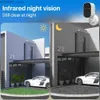 كاميرات CCTV الأخرى WiFi Solar Camera Outdoor Light Vision IP كاميرا IP و 5000 مللي أمبير في الساعة كاميرا أمنية قابلة لإعادة الشحن كاميرا CCTV فيديو مراقبة Y240403