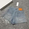 Designer bordado calça curta jeans feminino de alta qualidade design shorts de rua